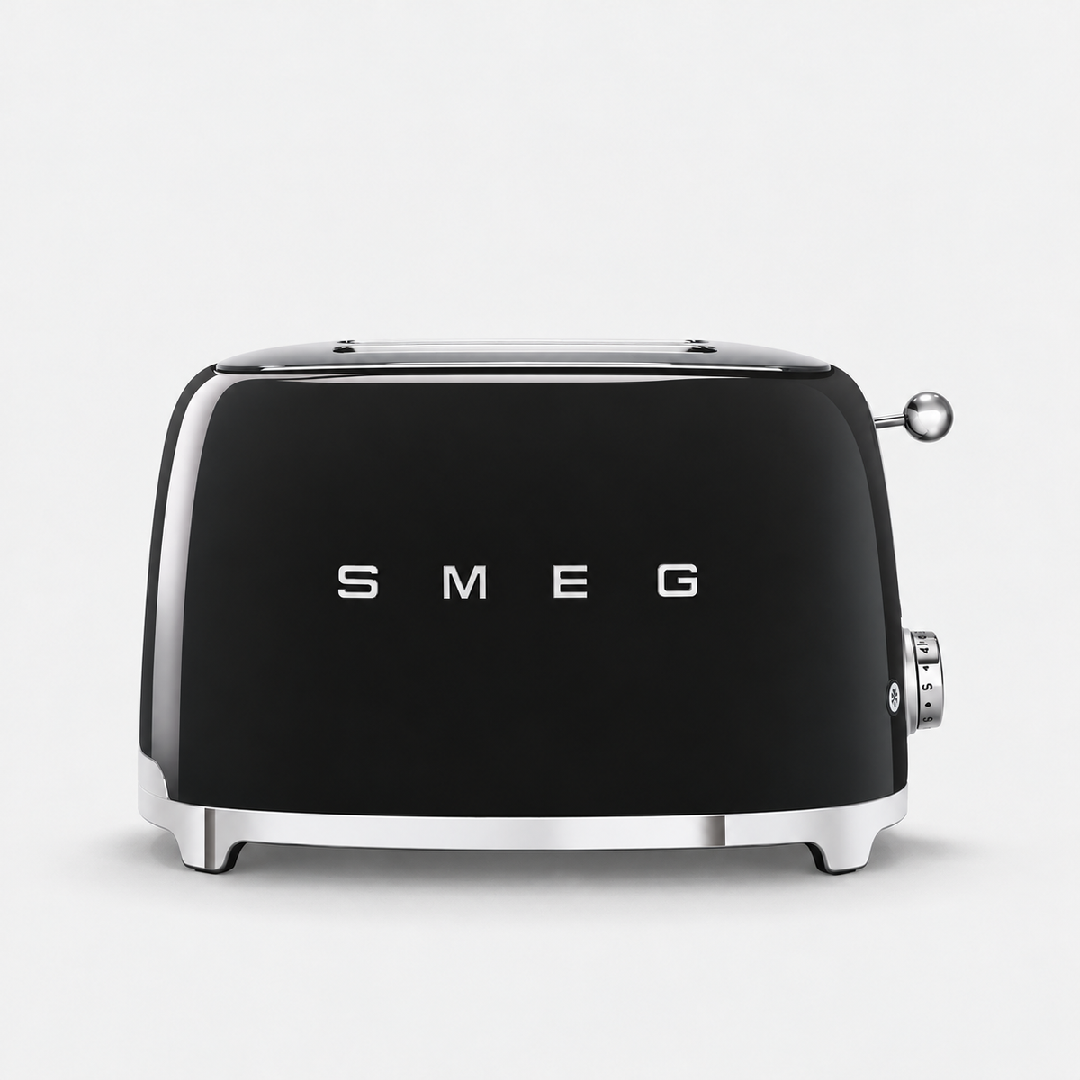Smeg 50'S Retro Style Aesthetic 2 Slice Toaster Blk | TSF01BLUK