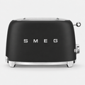 SMEG Matt Black 50s Style Two Slice Toaster
