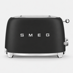 SMEG Matt Black 50s Style Two Slice Toaster