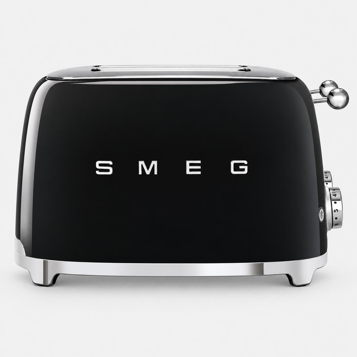 Smeg 50'S Retro Style Aesthetic 2 Slice Toaster Blk | TSF01BLUK
