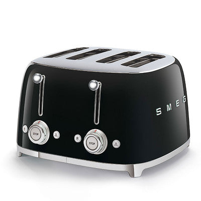SMEG 4 X 4 Slice Toaster Black