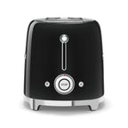 Smeg 50'S Retro Style Aesthetic 2 Slice Toaster Blk | TSF01BLUK