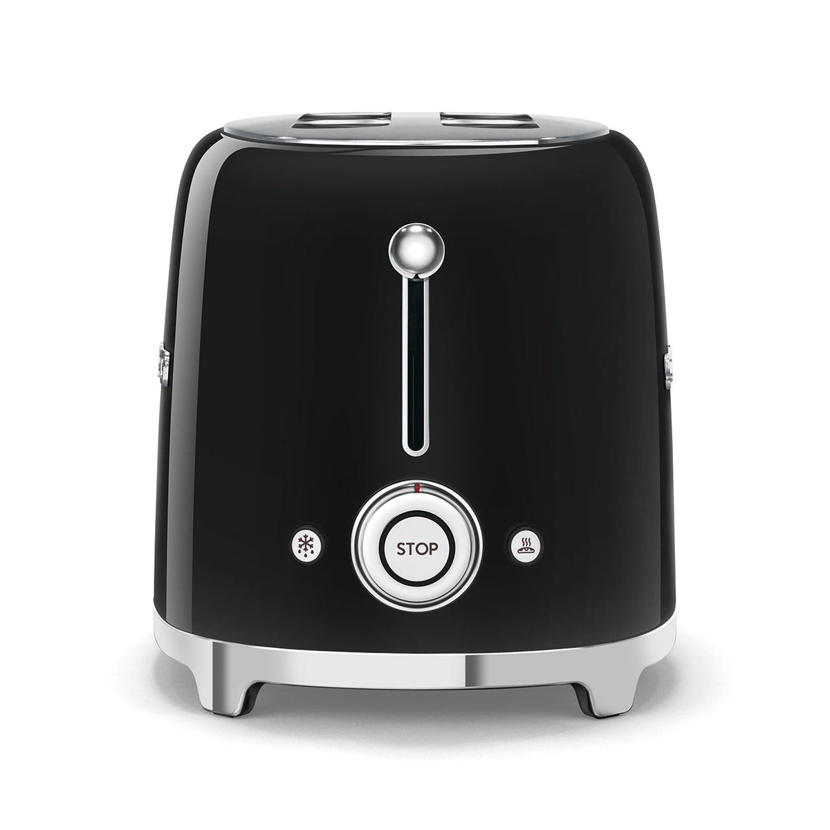 Smeg 50'S Retro Style Aesthetic 2 Slice Toaster Blk | TSF01BLUK
