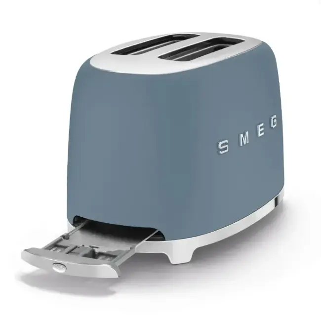 Smeg 2 Slice Toaster | Storm Blue | TSF01SBMUK